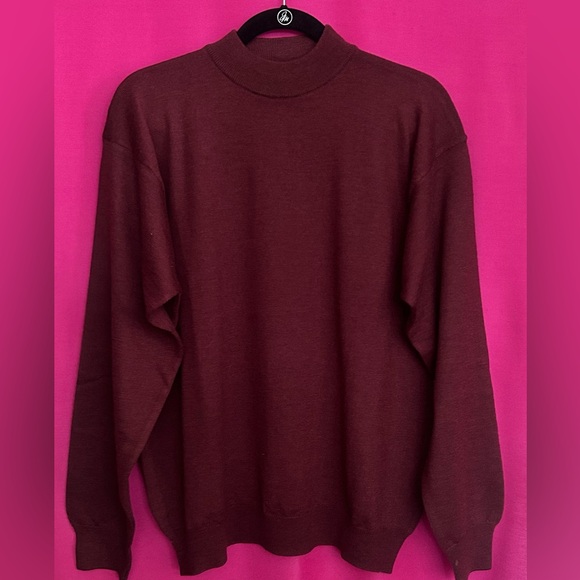 Cortina Italia Other - Cortina Italia Mock Neck Sweater 100% Merino Wool Made in Italy